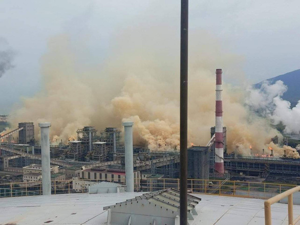 Formosa Hà Tĩnh hỏng quạt thông gió, khói đục bốc lên mù mịt