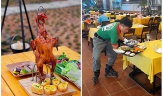 'Chất chơi' như quán ăn Việt: Nhân viên lướt xe điện, trượt patin.. bưng đồ cho khách