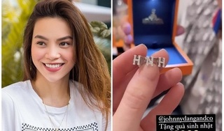 Hà Hồ được tặng quà sinh nhật khủng là bộ trang sức kim cương độc lạ, khắc tên mình