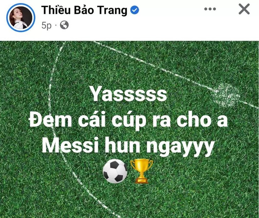 Sao Việt vỡ oà khi Messi nâng cúp vô địch World Cup 2022