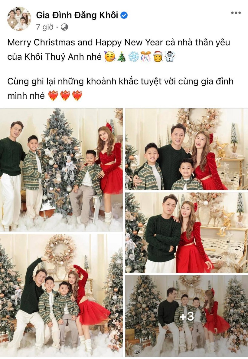 Facebook sao Việt rộn ràng không khí Giáng sinh 2022