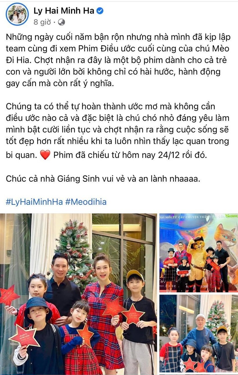 Facebook sao Việt rộn ràng không khí Giáng sinh 2022
