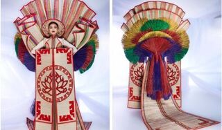 BTC Hoa hậu Hoàn vũ Việt Nam nói gì về họa tiết trên trang phục dân tộc của Ngọc Châu gây tranh cãi?