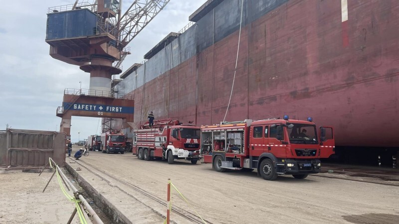 Nổ lớn tại xưởng sửa chữa tàu ở Quảng Ninh, 8 người bị thương