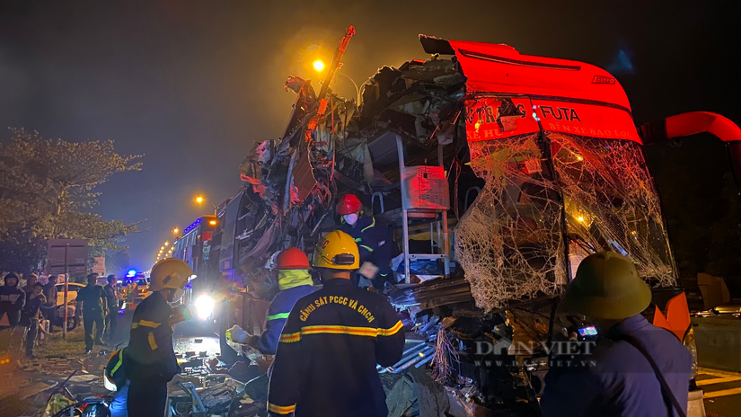 Danh tính 16 nạn nhân trong vụ xe khách tông xe tải ở Quảng Nam