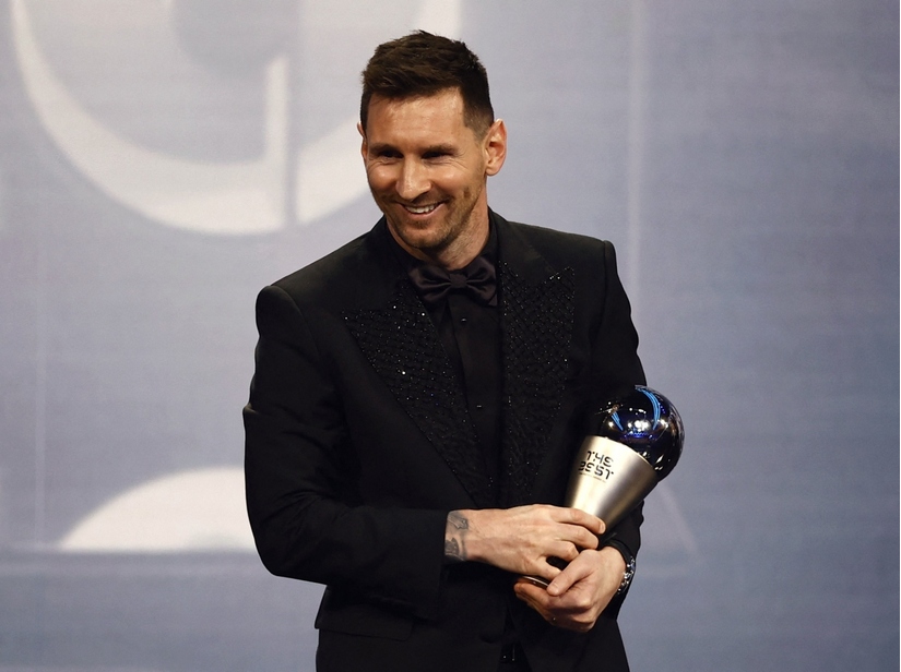 Messi sung sướng khi giành giải thưởng The Best 2022