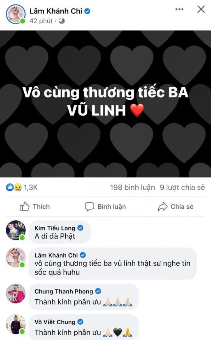 Nghệ sĩ Việt tiếc thương trước tin NSƯT Vũ Linh qua đời