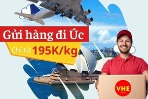 Gửi hàng đi Úc bay ngay, 100% đóng bảo hiểm