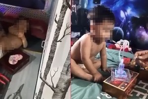 Xác minh clip bé trai 2 tuổi được cho là bị hành hạ, ép hút ma túy đá gây xôn xao mạng xã hội