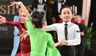 Đúng là 'Hổ phụ sinh hổ tử': Con trai 8 tuổi của Khánh Thi đoạt HCV, lập kỷ lục dancesport Việt