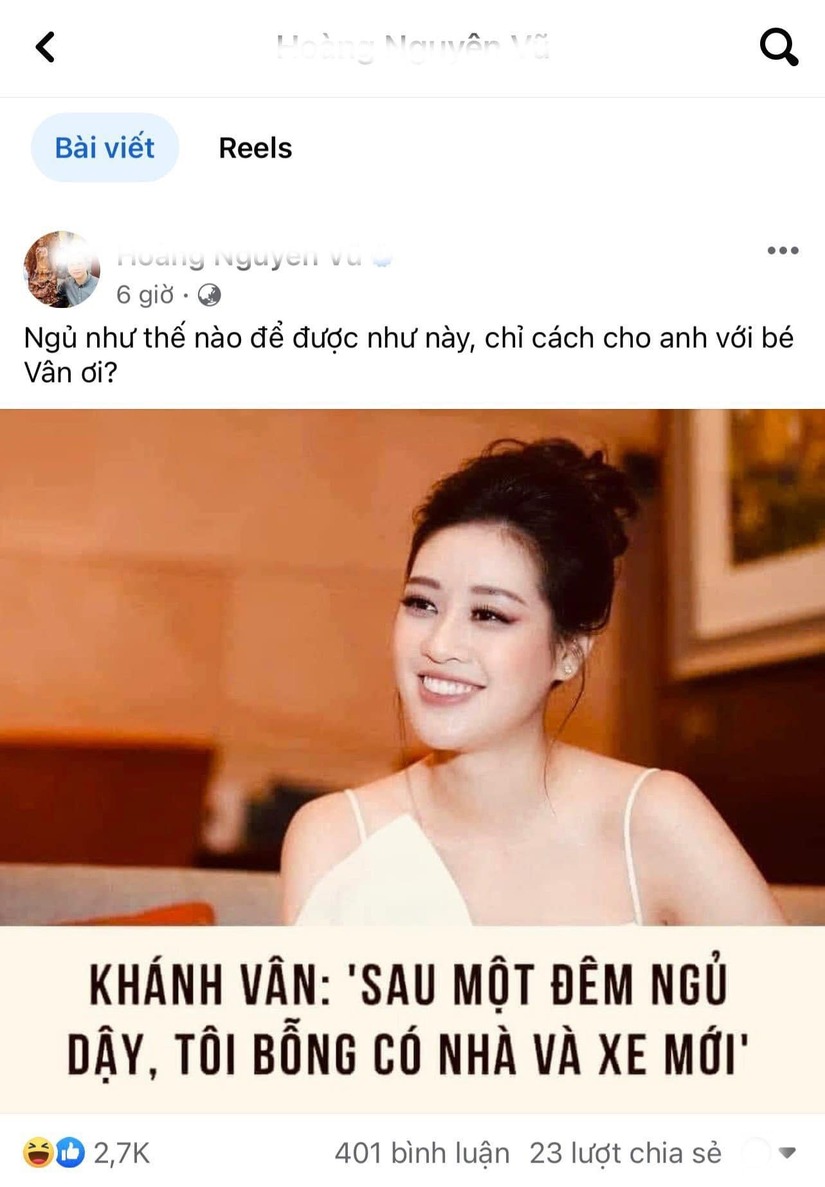 Hoa hậu Khánh Vân có quyền khởi kiện người xuyên tạc phát ngôn 
