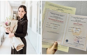 Hoa hậu Nông Thúy Hằng đập tan nghi vấn chưa tốt nghiệp đại học bằng thành tích 'khủng'