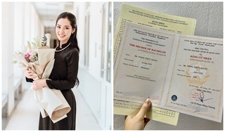 Hoa hậu Nông Thúy Hằng đập tan nghi vấn chưa tốt nghiệp đại học bằng thành tích 'khủng'