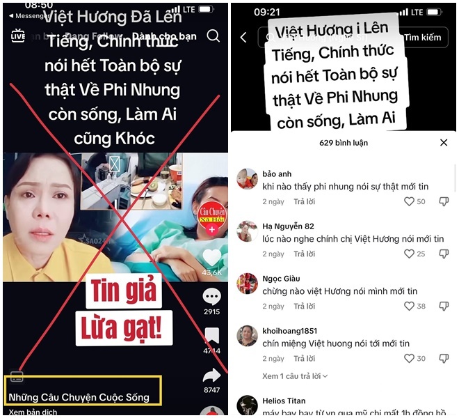 Việt Hương bức xúc nói về tin đồn cố nghệ sĩ Phi Nhung còn sống