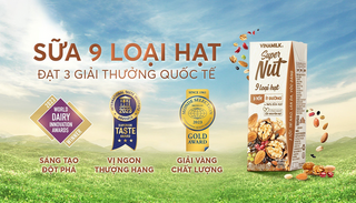 Ba giải thưởng quốc tế - sữa 9 loại hạt Vinamilk Super Nut