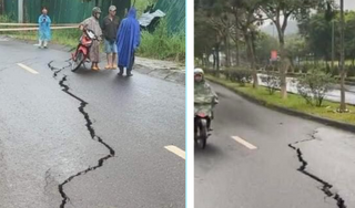 Quốc lộ 14 nứt và sụt lún, Đắk Nông di tản 16 hộ dân
