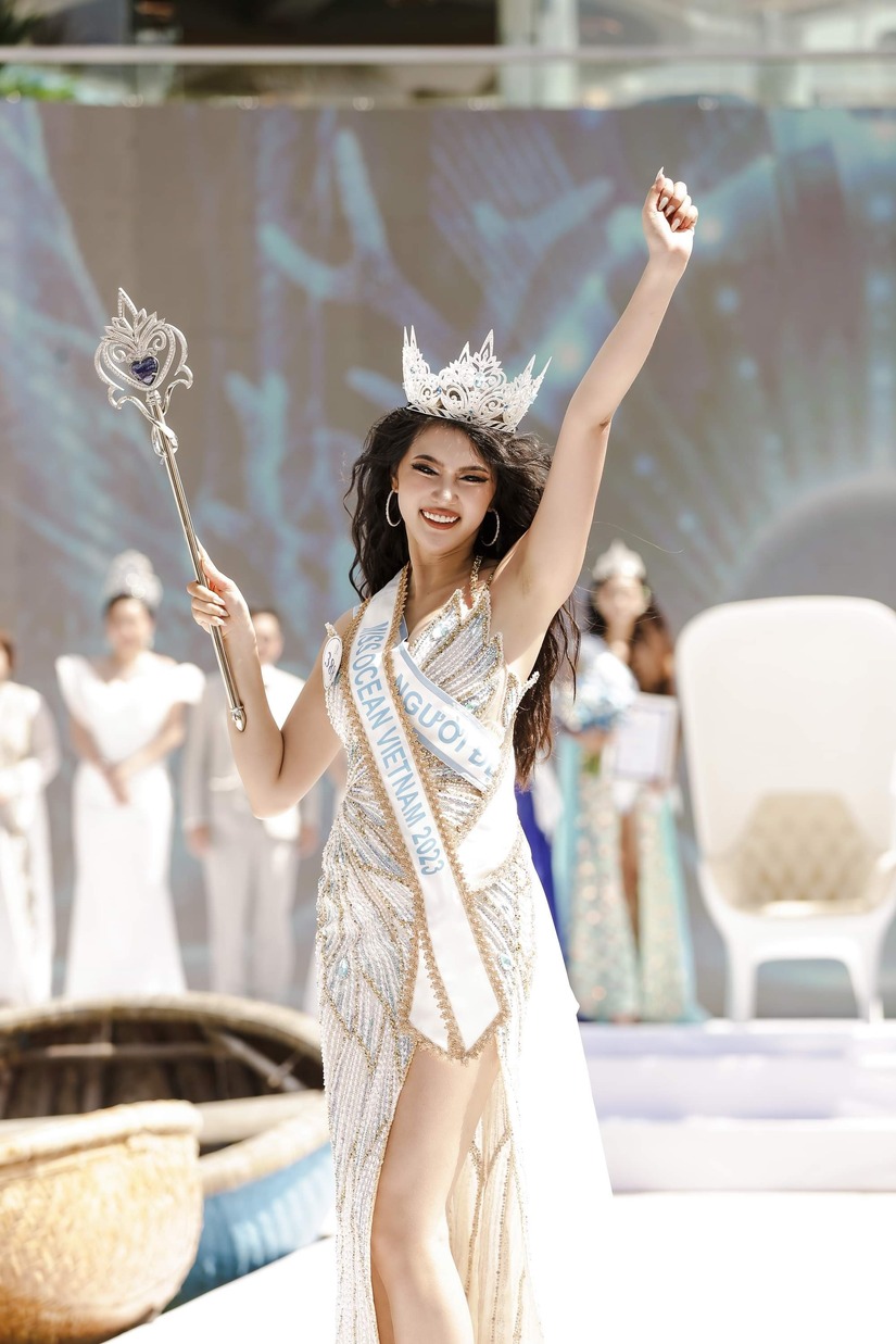 Thu Uyên đăng quang Hoa hậu Đại dương Việt Nam 2023