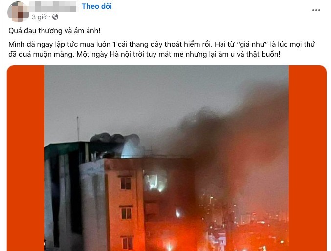 Sau vụ cháy chung cư mini, dân Hà Nội vội vàng đi mua thang dây, kìm sắt, mặt nạ đề phòng hỏa hoạn