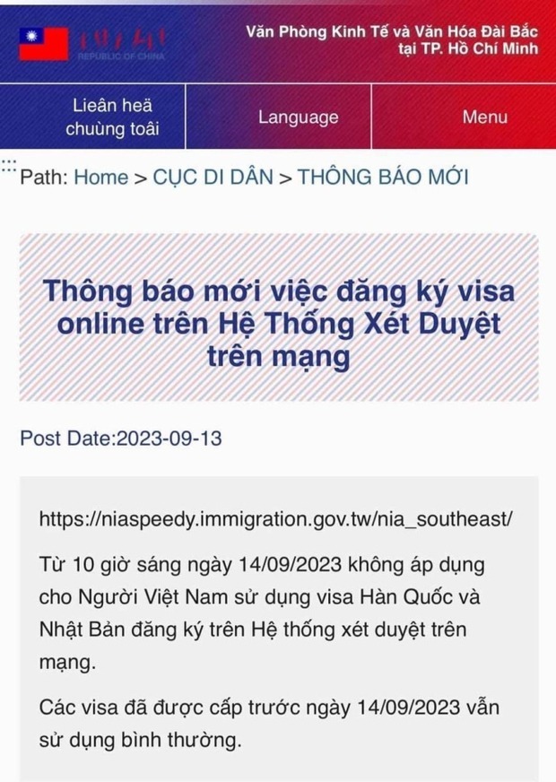 Vì sao Đài Loan siết chặt việc cấp e-visa với khách Việt Nam?