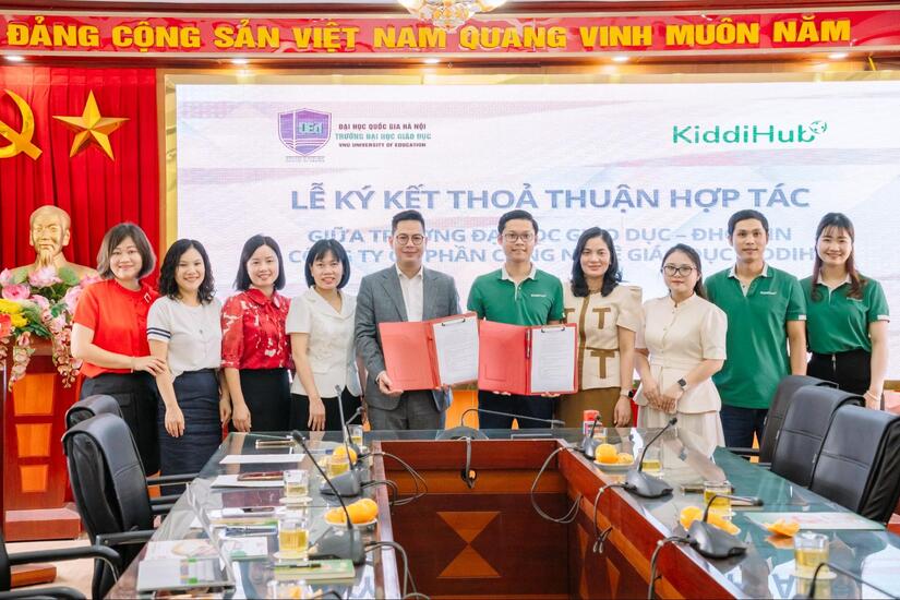 KiddiHub ký kết hợp tác chiến lược với trường Đại học Giáo dục - ĐHQG Hà Nội: cùng nhau xây dựng quan hệ hợp tác toàn diện trong lĩnh vực giáo dục mầm non