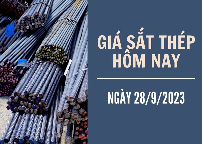 Giá thép hôm nay ngày 28/9/2023: Trong nước ổn định