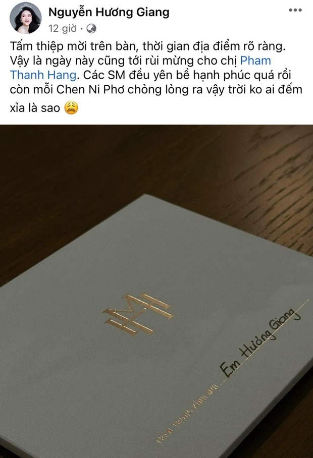 Loạt sao hạng A showbiz Việt khoe thiệp cưới của Thanh Hằng