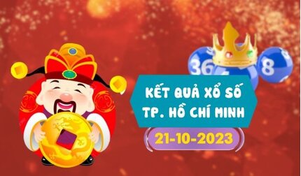 Kết quả xổ số TP.HCM ngày 21/10/2023, XSHCM 21/10, xổ số TP.HCM hôm nay