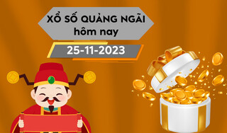 Kết quả xổ số Quãng Ngãi ngày 25/11/2023, XSQNG 25/11, SXQNG 25/11, xổ số Quảng Ngãi hôm nay thứ Bảy ngày 25 tháng 11 năm 2023