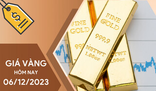 Giá vàng hôm nay 6/12/2023: Thế giới vàng giảm, trong nước tăng nhẹ