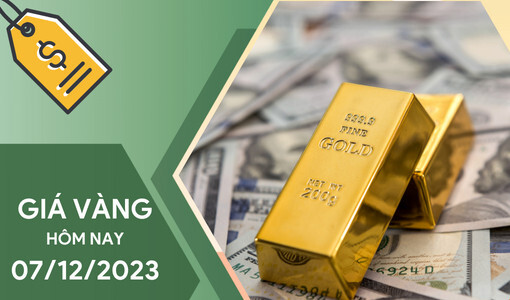 Giá vàng hôm nay 7/12/2023: Vàng trong nước đồng loạt đảo chiều giảm nhẹ