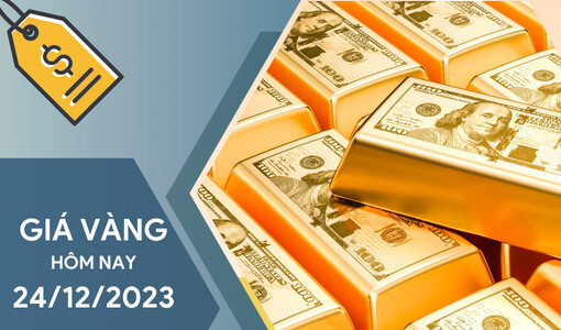 Giá vàng hôm nay 24/12/2023: giá vàng ổn định trên sàn giao dịch