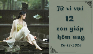 Tử vi vui 12 con giáp hôm nay ngày 26/12/2023: Tý như ý, Sửu kiên định