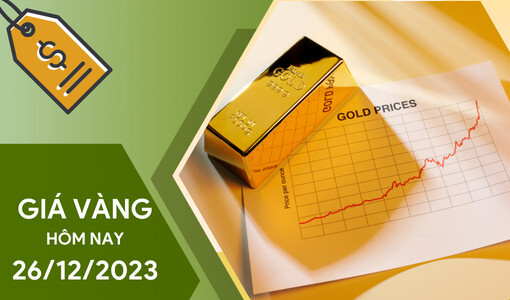 Giá vàng hôm nay 26/12/2023: Vàng 'cao chót vót', SJC phá kỷ lục lên 78,4 triệu đồng