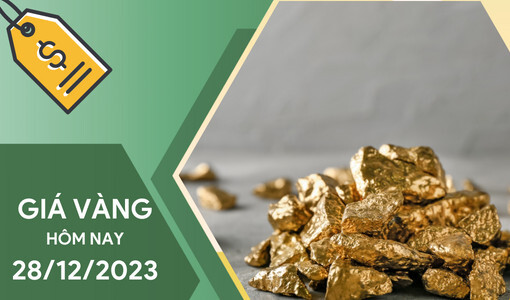 Giá vàng hôm nay 28/12/2023: Vàng tăng đỉnh điểm trên sàn giao dịch