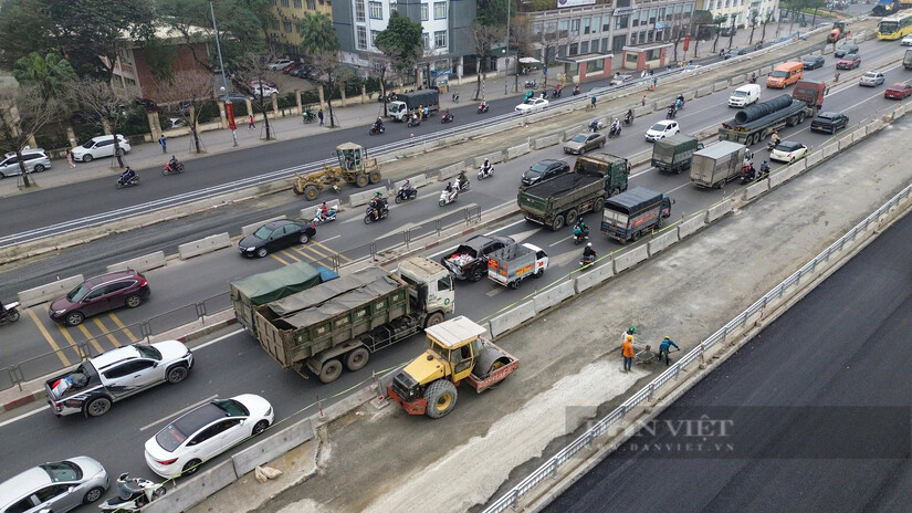 Hình hài cầu vượt được kỳ vọng xóa điểm đen ùn tắc cửa ngõ Hà Nội trước ngày thông xe