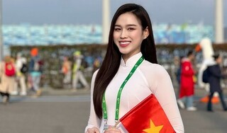 Diện áo dài tại Liên hoan Thanh niên thế giới, Hoa hậu Đỗ Hà nhận mưa lời khen