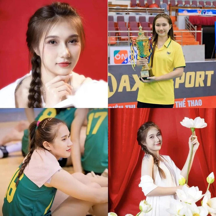 Nguyễn Lan Vy Hot girl bóng chuyền Long An 18 tuổi gây sốt vì quá xinh