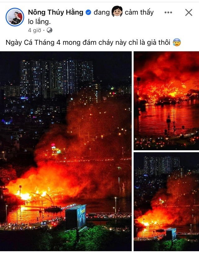 Dàn sao Việt xót xa trước vụ cháy dãy nhà ven sông ở TP HCM