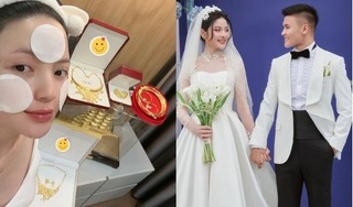 Chu Thanh Huyền khoe của hồi môn nhận được ở đám cưới với Quang Hải
