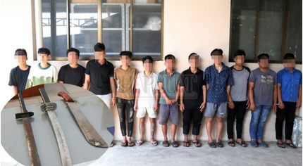 Bắt 12 thanh niên vụ truy sát nhau trong đêm ở Bình Dương khiến 5 người thương vong