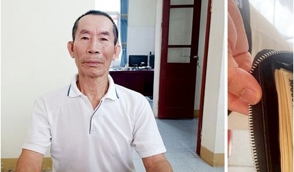 Hà Tĩnh: Ông lão trả lại số tiền hơn 44 triệu đồng cho người đánh rơi