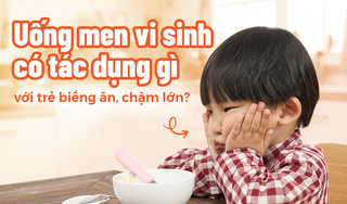 Uống men vi sinh có tác dụng gì với trẻ biếng ăn, chậm lớn?