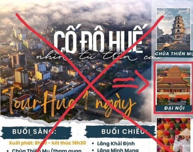 Sở Du lịch vào cuộc vụ đăng hình Tử Cấm Thành của Trung Quốc để quảng cáo tour du lịch Huế