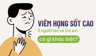 Viêm họng sốt cao ở người lớn và trẻ em có gì khác biệt