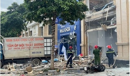 Quán ăn sắp khai trương ở Vĩnh Phúc nổ lớn khiến 7 người bị thương