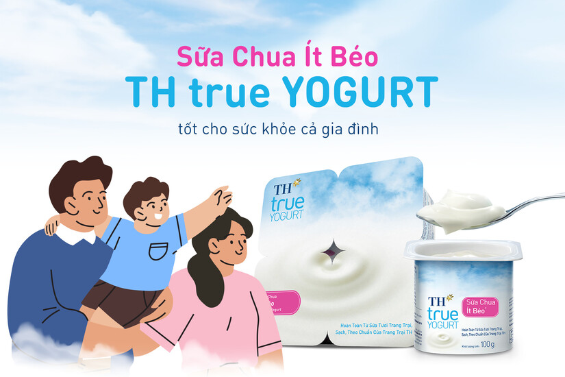 Sữa Chua Ít Béo TH true YOGURT – tốt cho sức khỏe cả gia đình