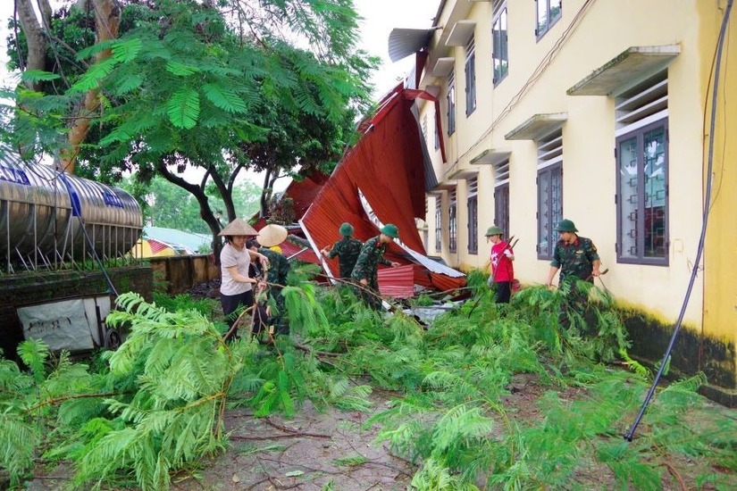 Trường học ở Phú Thọ sẵn sàng đón học sinh đến trường sau mưa lũ