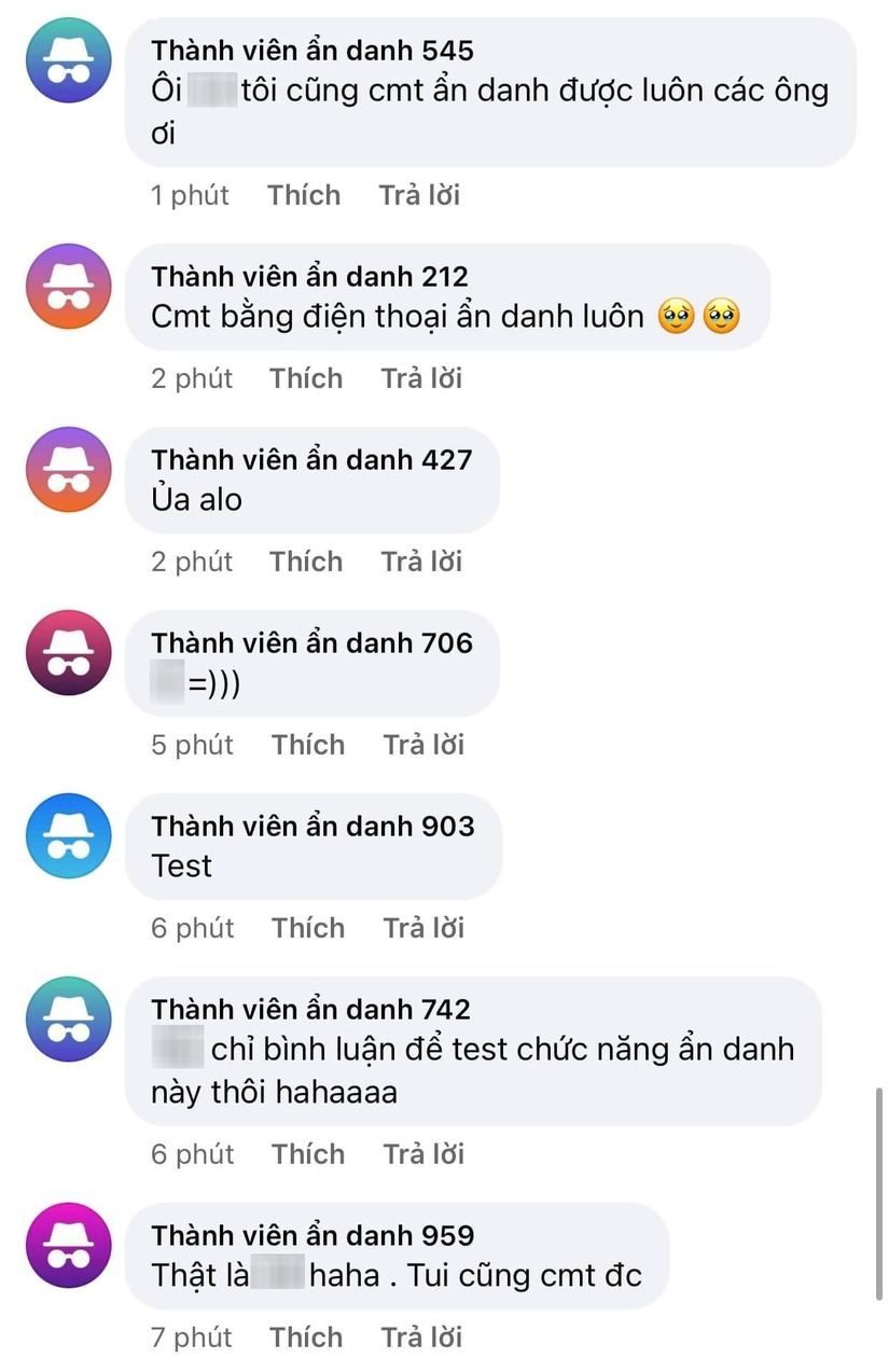 Dân tình thích thú khi Facebook cho ra mắt tính năng 'bình luận ẩn danh' 