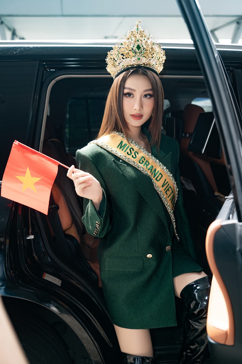 Hoa hậu Quế Anh đến Campuchia thi Miss Grand International 2024