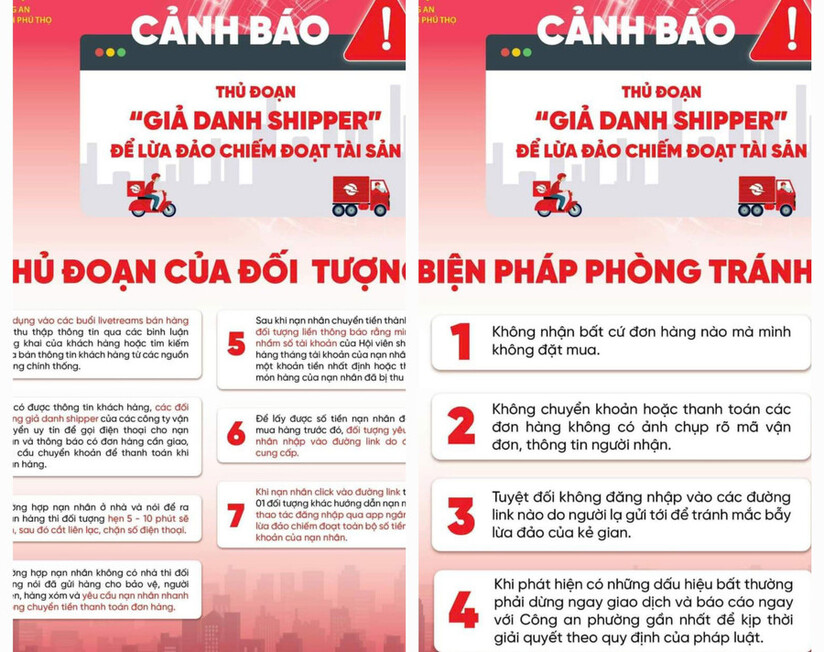 Cảnh giác thủ đoạn giả danh shipper chiếm đoạt tài sản